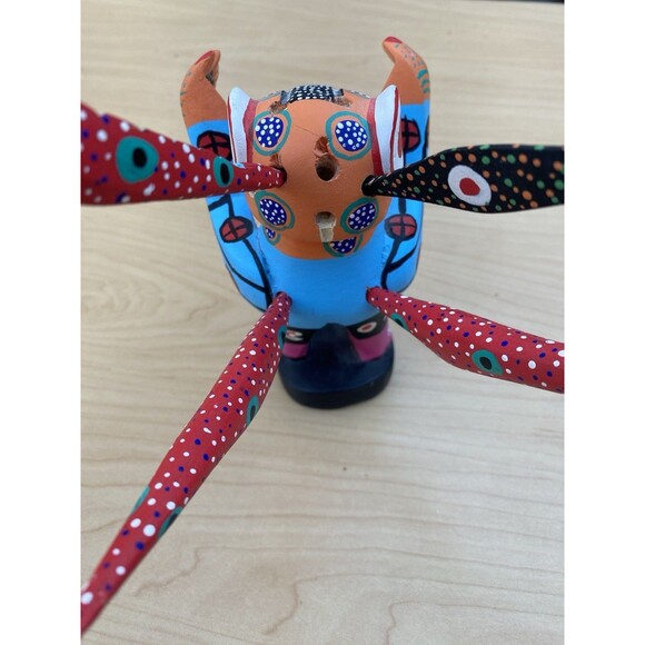 Oaxacan Wood Carving Oaxaca Mexican Folk Art Alebrije SIGNED Gutierrez - Picture 11 of 16